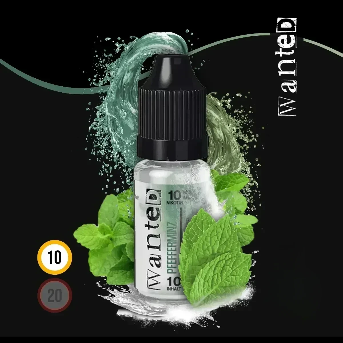 WANTED Overdosed Pfefferminz Nikotinsalz-Liquid - 10 ml
