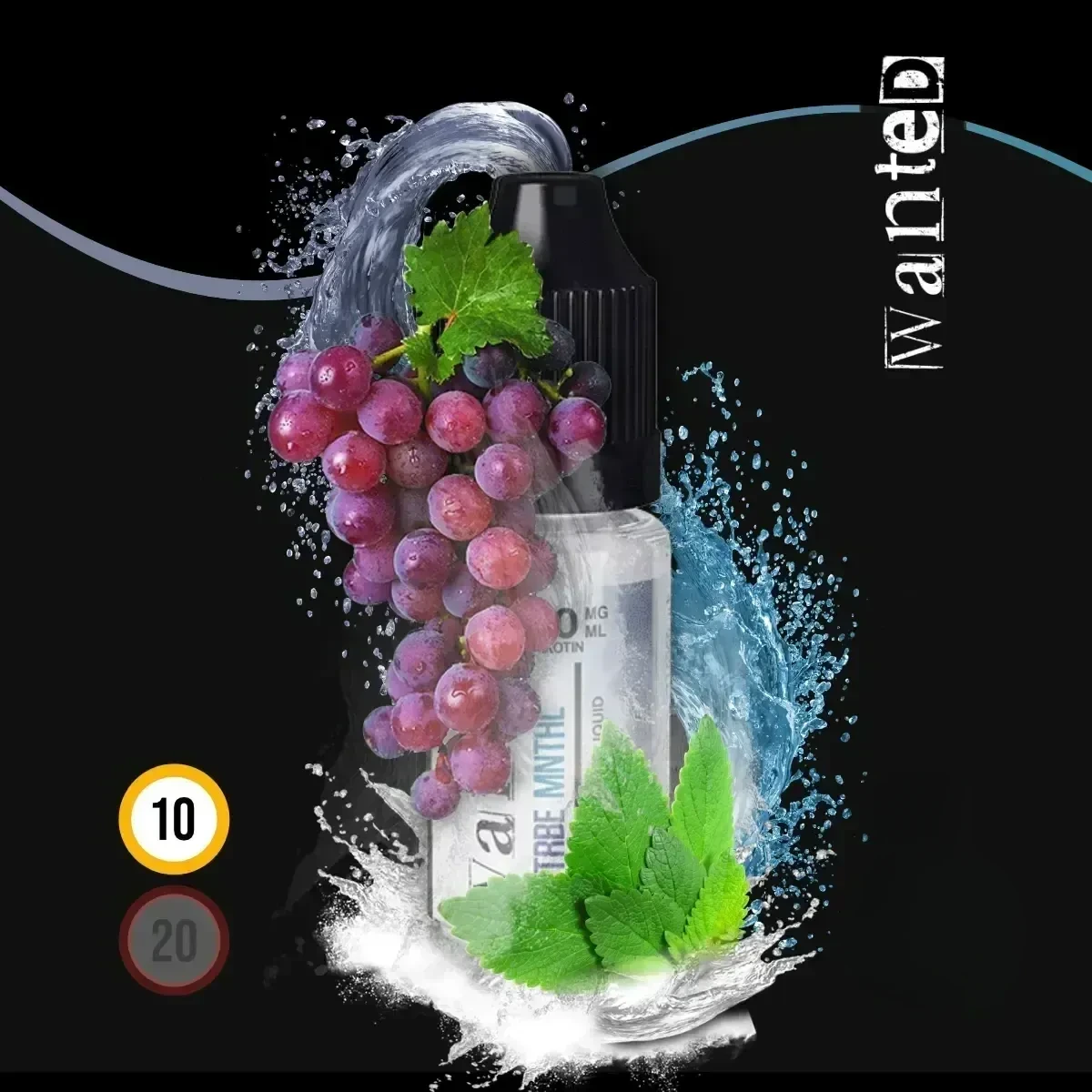 WANTED Overdosed Traube Menthol Nikotinsalz-Liquid - 10 ml