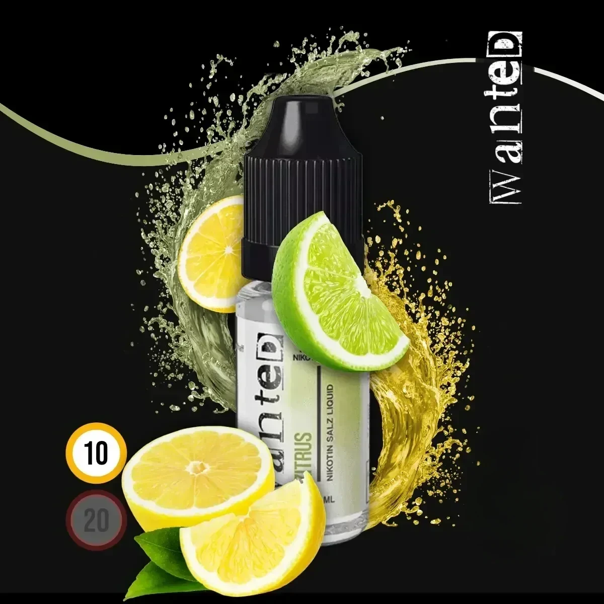 WANTED Overdosed Zitrus Nikotinsalz-Liquid - 10 ml
