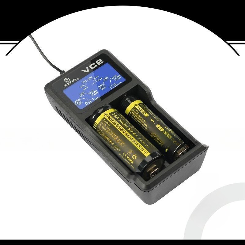 XTAR VC2 USB-Ladegerät 2-Schacht