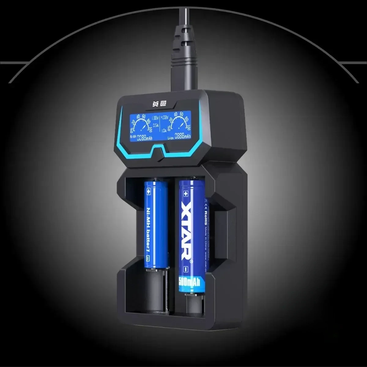 Xtar X2 Ladegerät für zwei Akkus (2-Schacht)