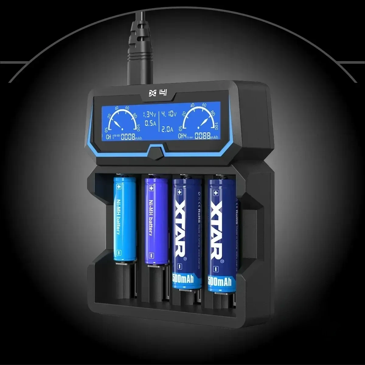 Xtar X4 Ladegerät für vier Akkus (4-Schacht)