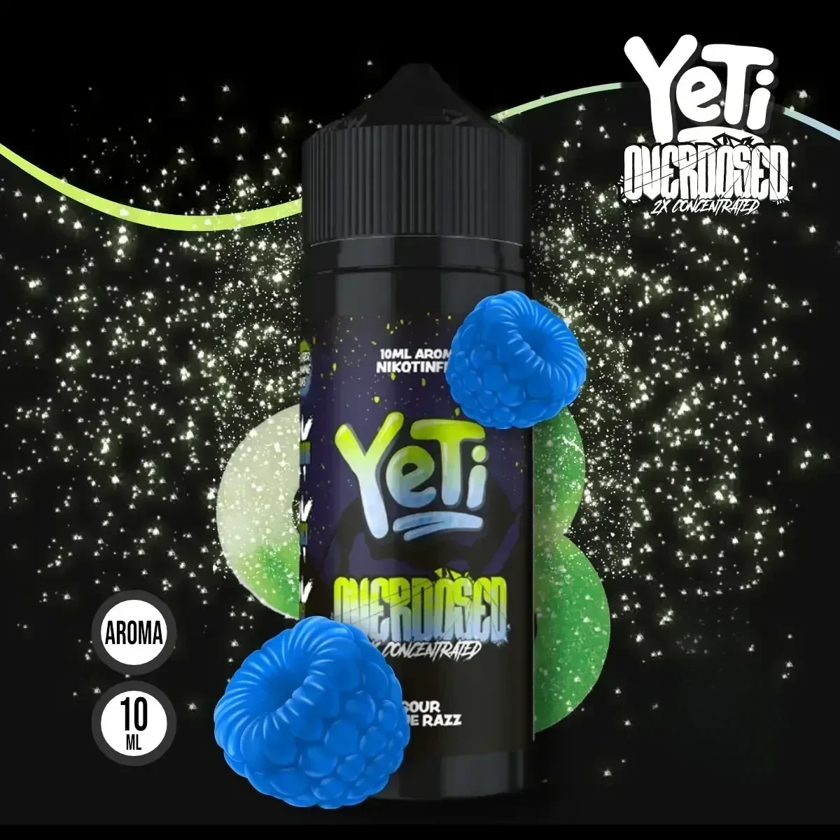 YETI Overdosed Sour Blue Razz Aroma - 10 ml
