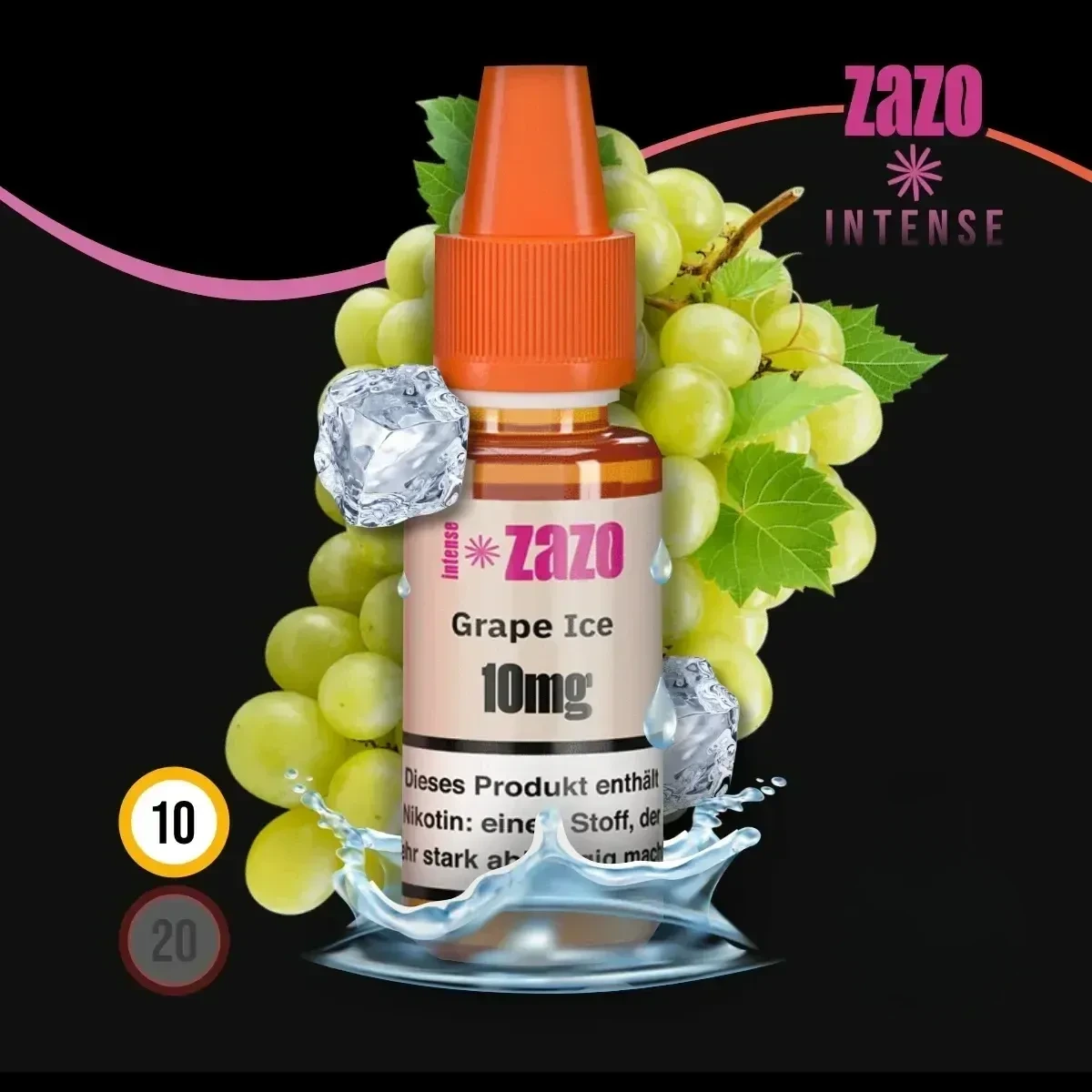 ZAZO INTENSE Grape Ice Nikotinsalz Liquid - 10 ml