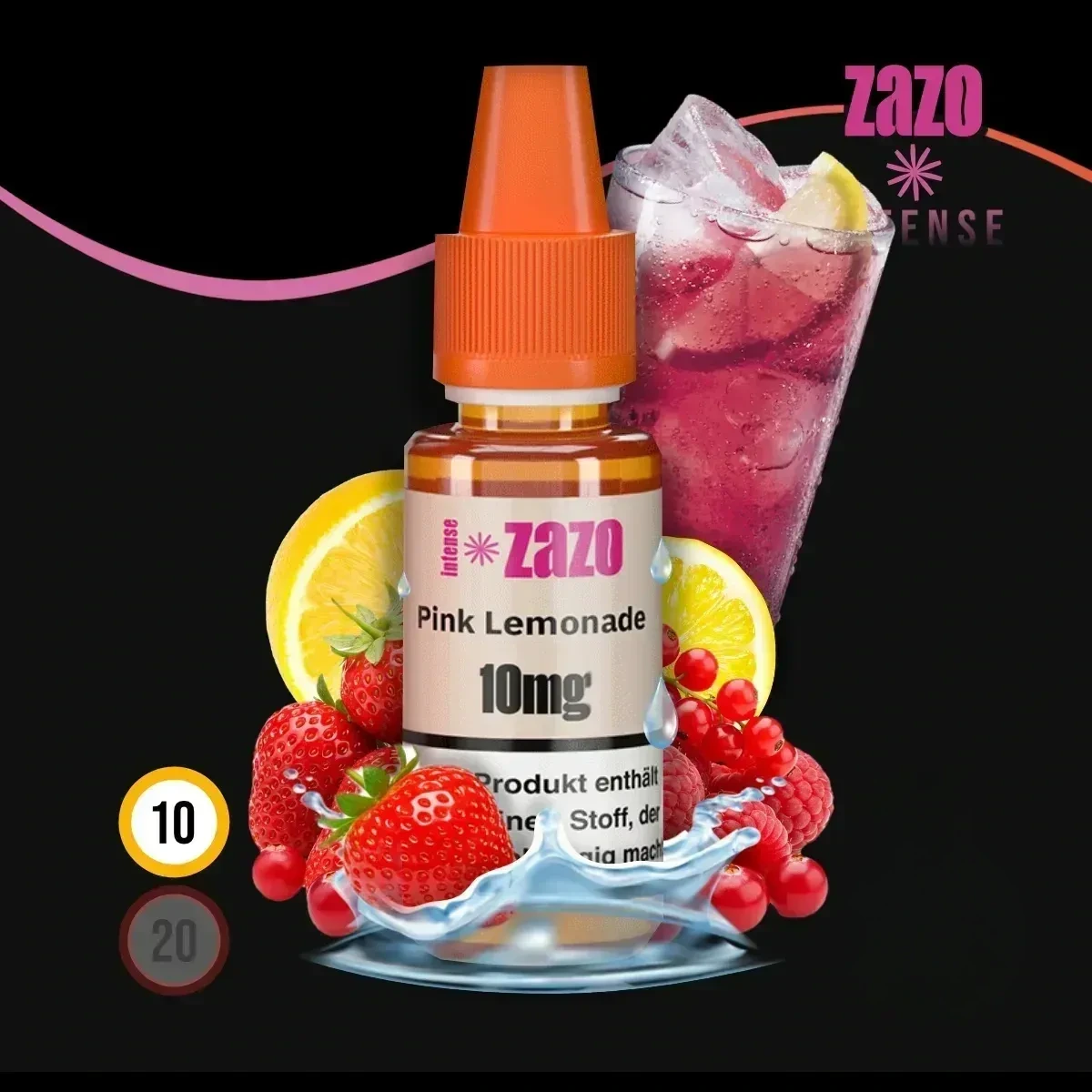 ZAZO INTENSE Pink Lemonade Nikotinsalz Liquid - 10 ml