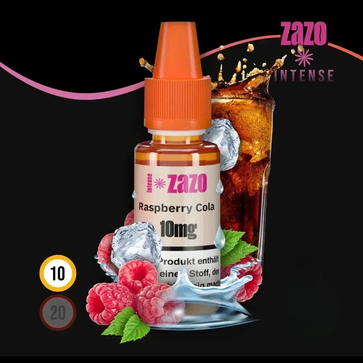 ZAZO INTENSE Raspberry Cola Nikotinsalz Liquid - 10 ml