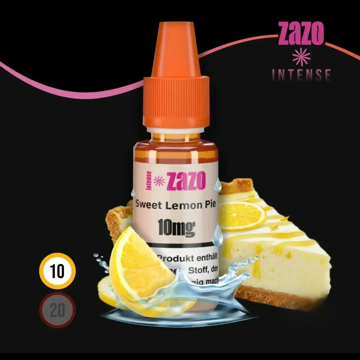 ZAZO INTENSE Sweet Lemon Pie Nikotinsalz Liquid - 10 ml