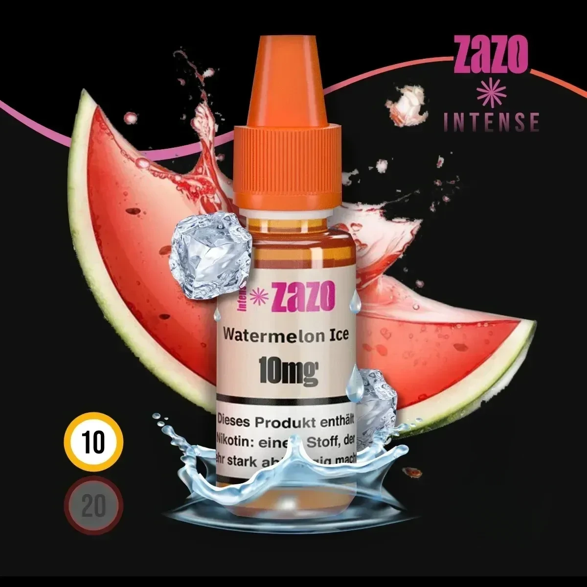 ZAZO INTENSE Watermelon Ice Nikotinsalz Liquid - 10 ml