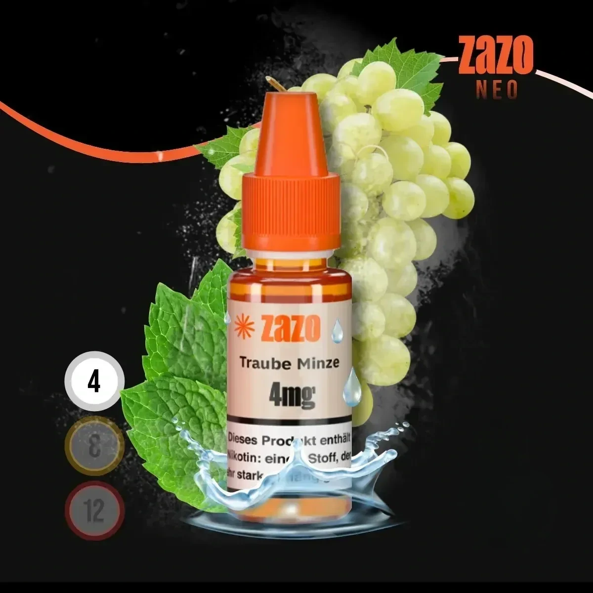 ZAZO NEO Traube Minze Liquid - 10 ml